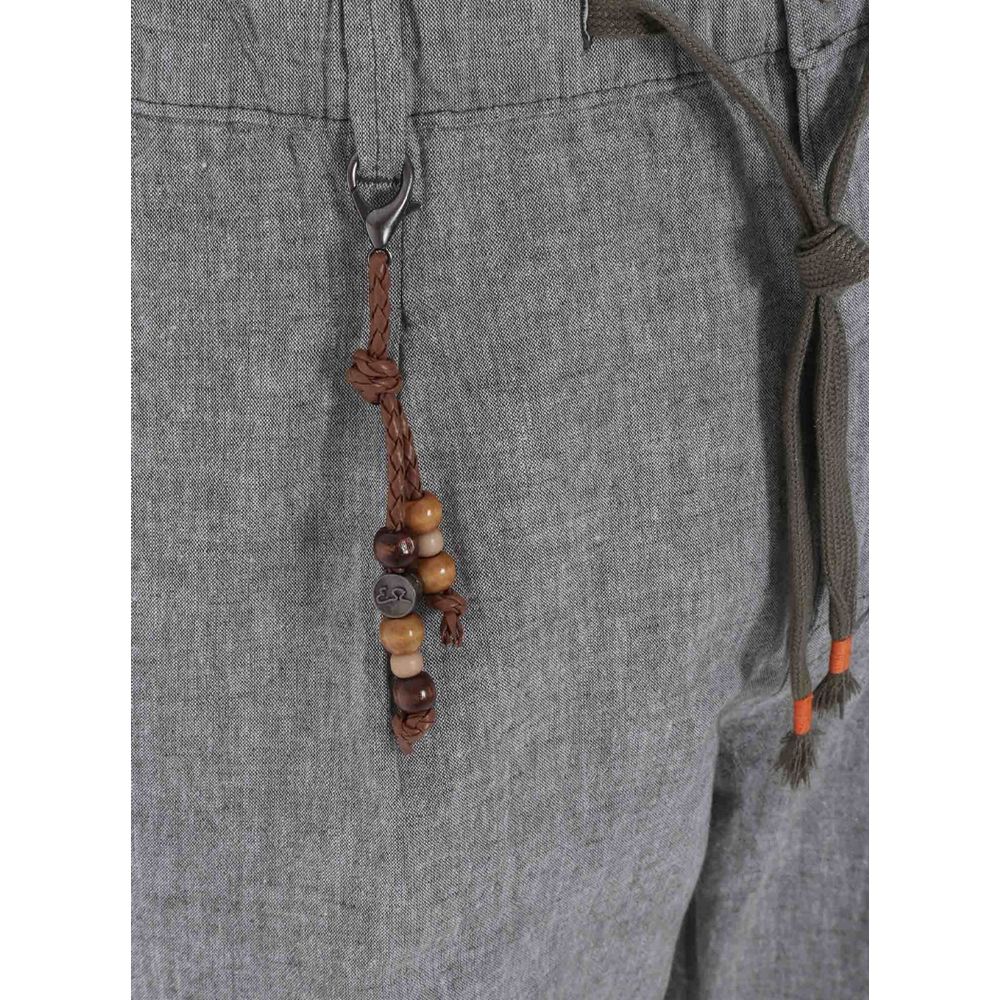 Yes Zee Gray Cotton Trouser for Sophisticated Style