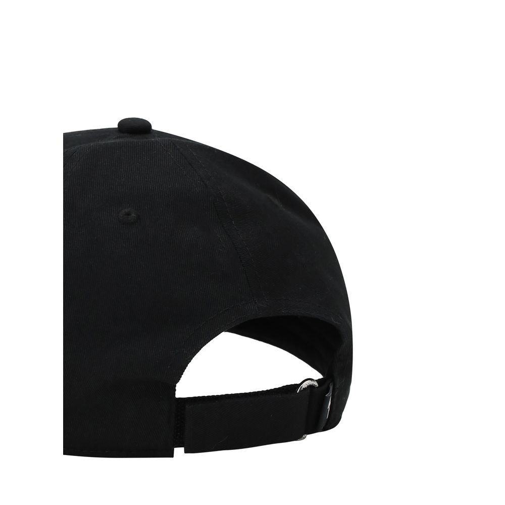 Moncler Black Premium Cotton Gabardine Baseball Cap