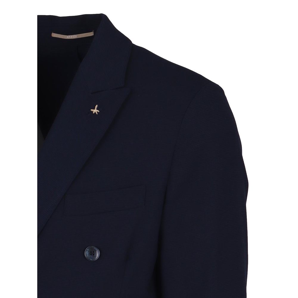AT.P.CO Blue Wool Blazer - A Statement of Timeless Elegance