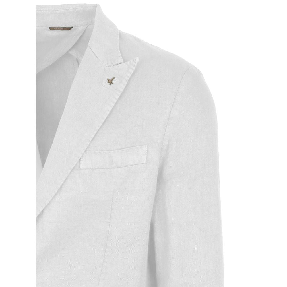 AT.P.CO White Linen Blazer for Effortless Elegance