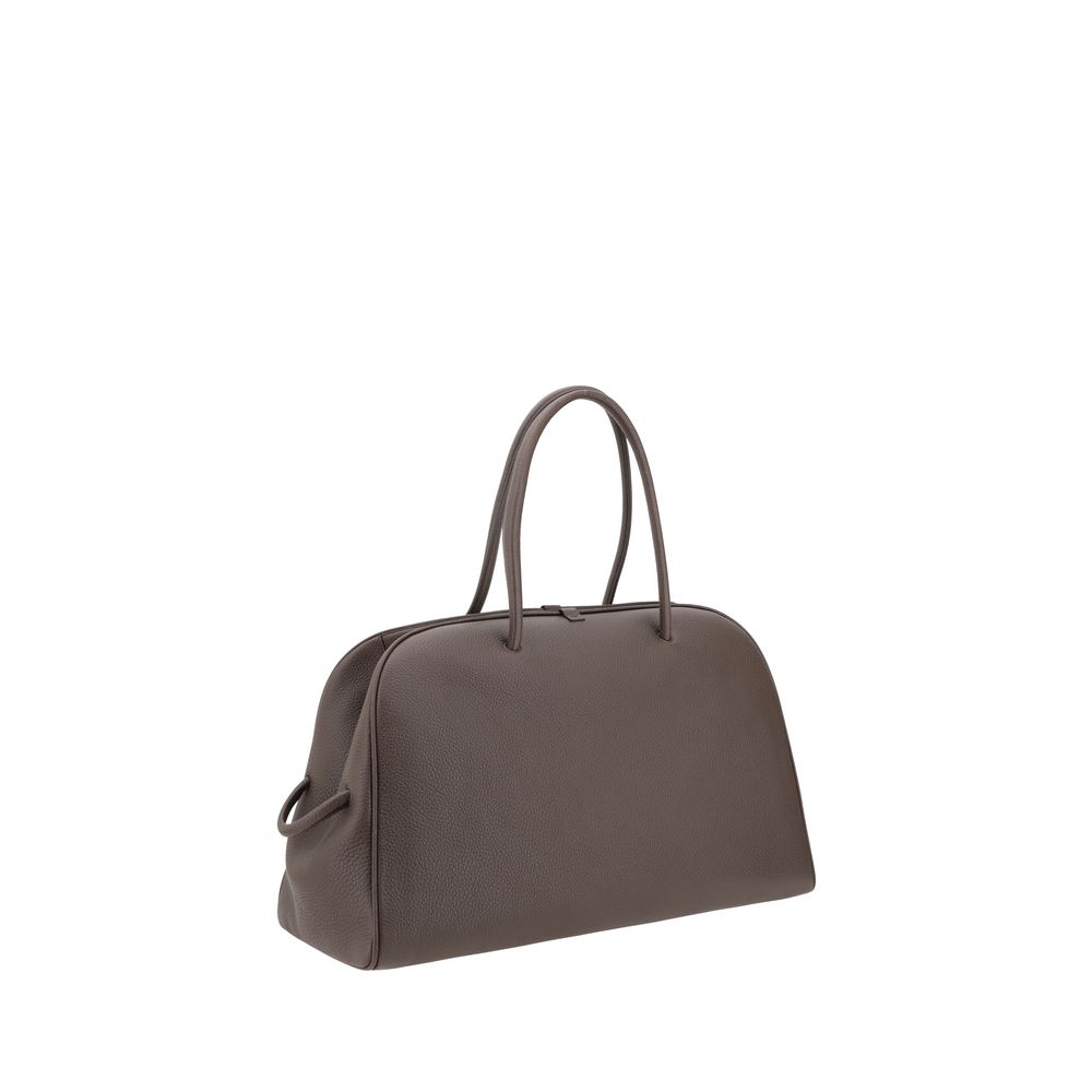 Jacquemus Black Hammered Leather Shoulder Bag