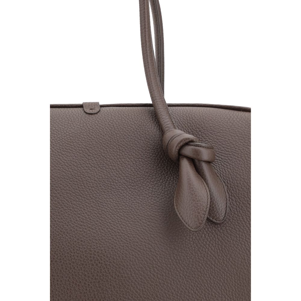 Jacquemus Black Hammered Leather Shoulder Bag