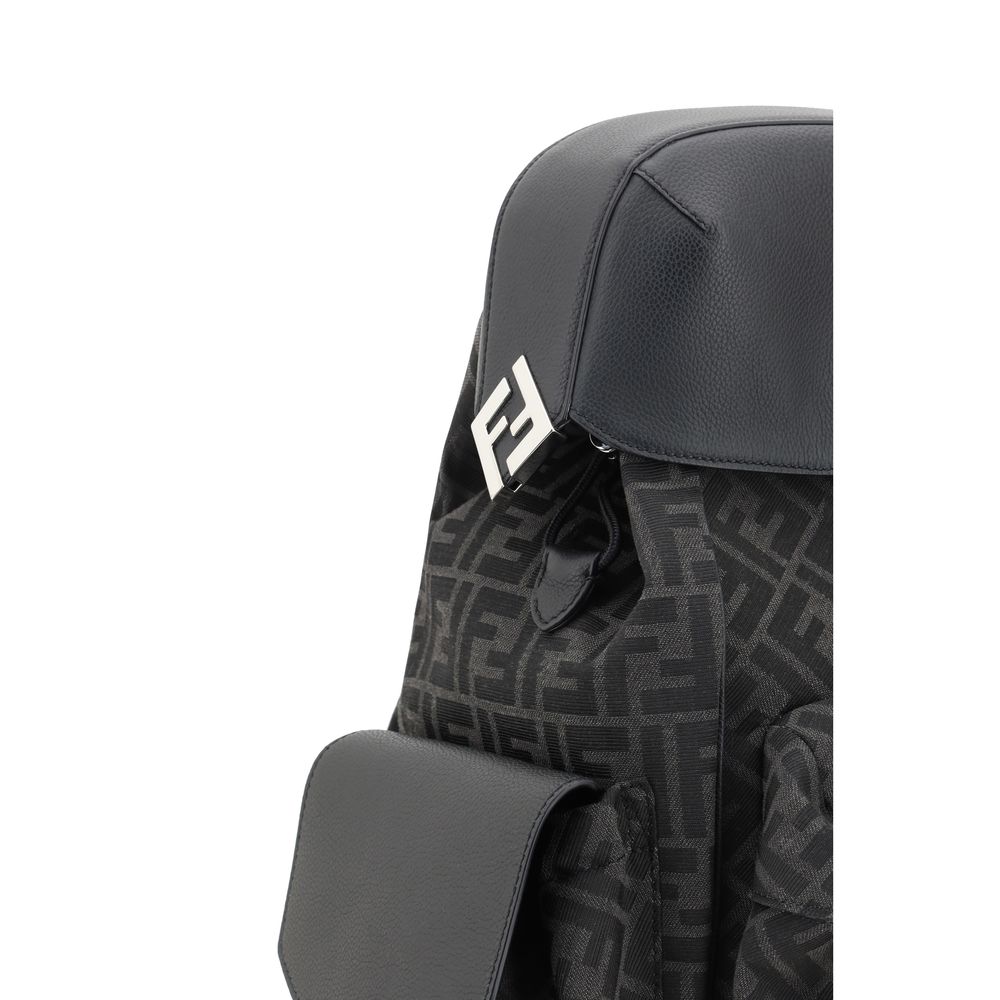 Fendi Black Canvas Drive Backpack: Elevate Your Urban Sophistication