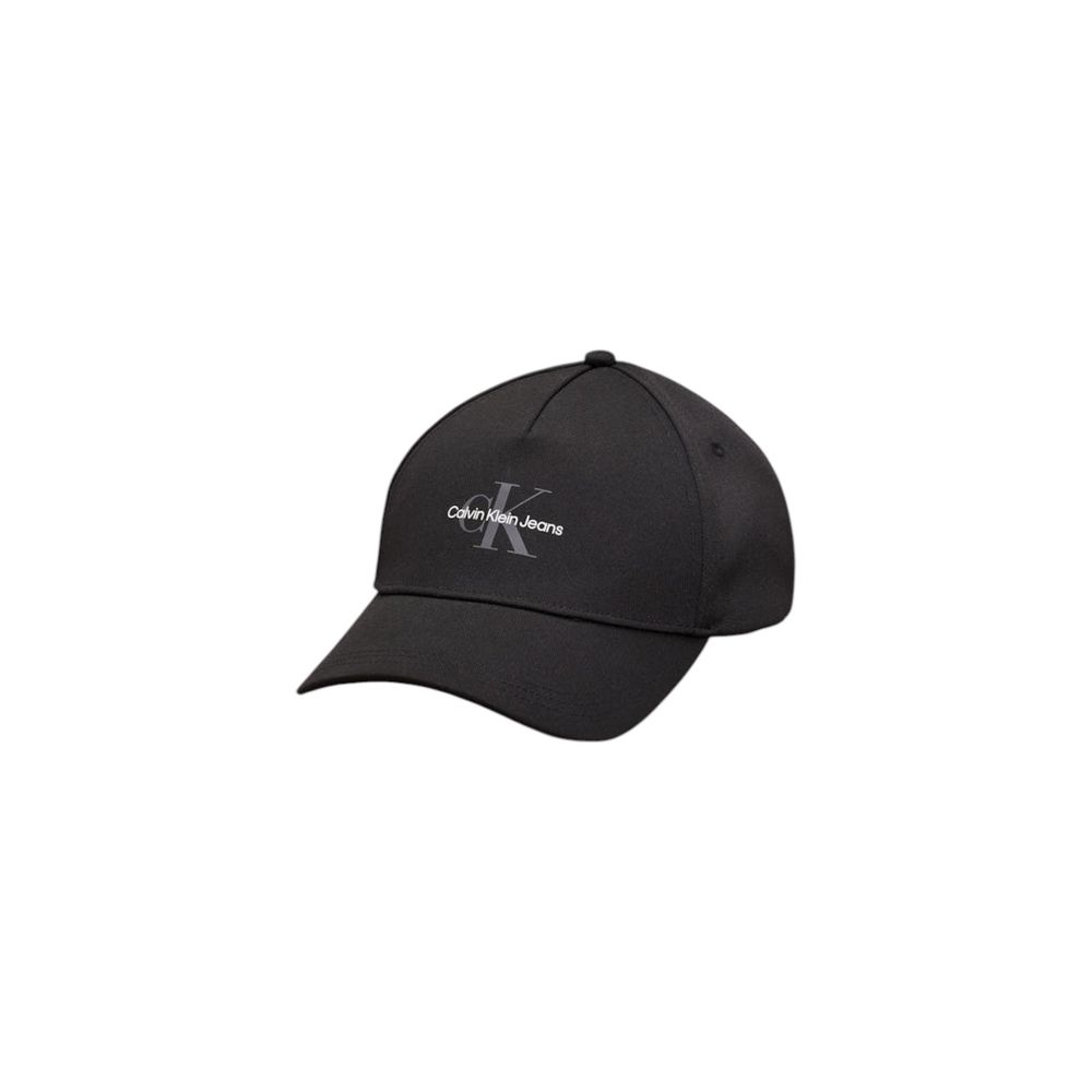 Calvin Klein Black Cotton Cap for Modern Elegance