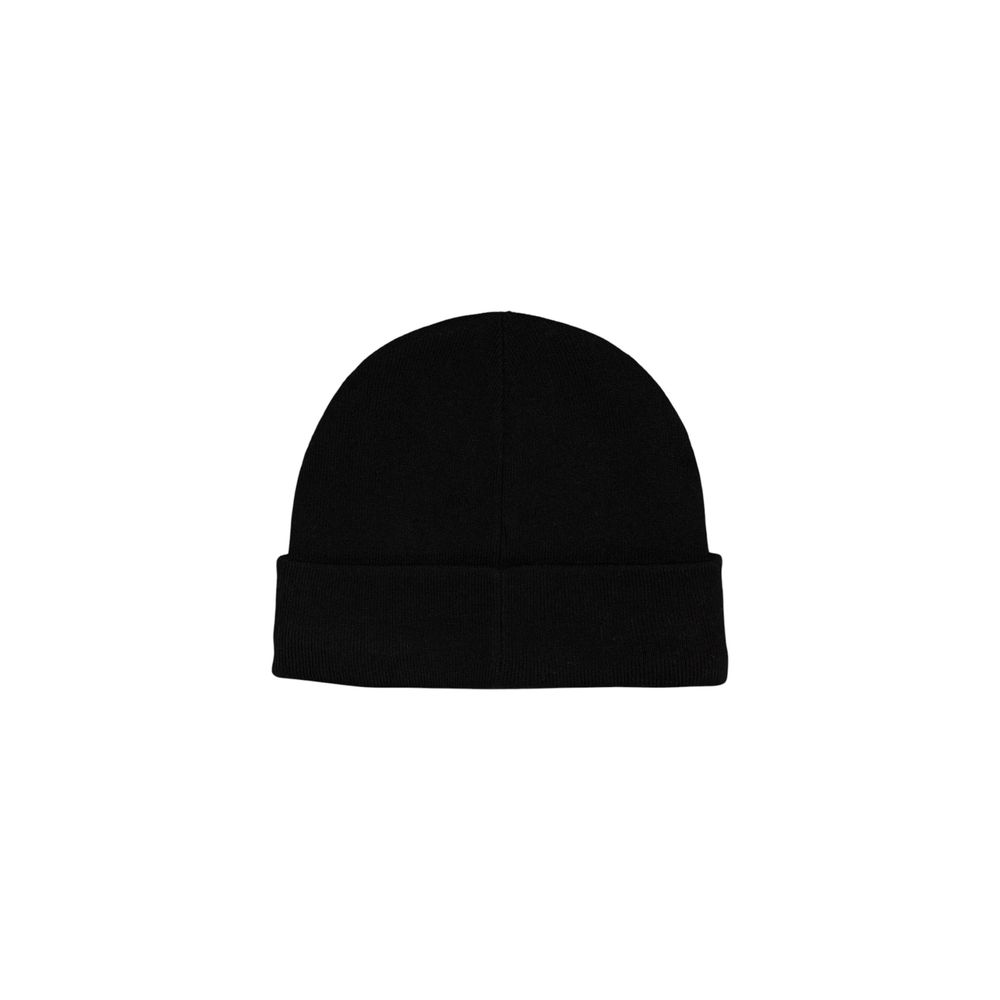 Calvin Klein Black Cotton Beanie Hat for Elevated Style