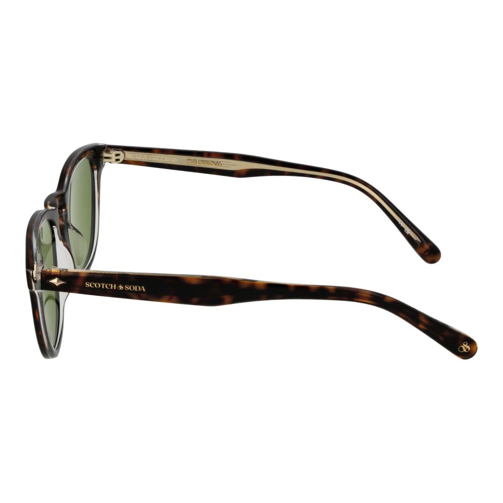 Scotch & Soda Brown Metal Sunglasses for Elevated Style