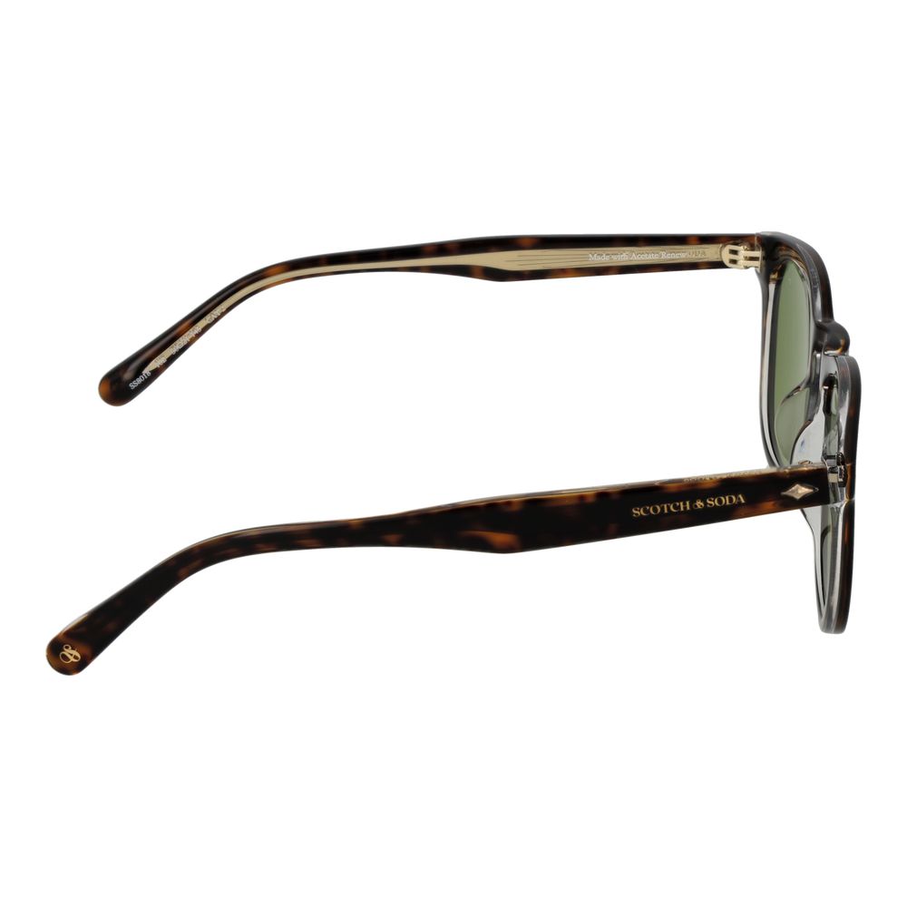 Scotch & Soda Brown Metal Sunglasses for Elevated Style