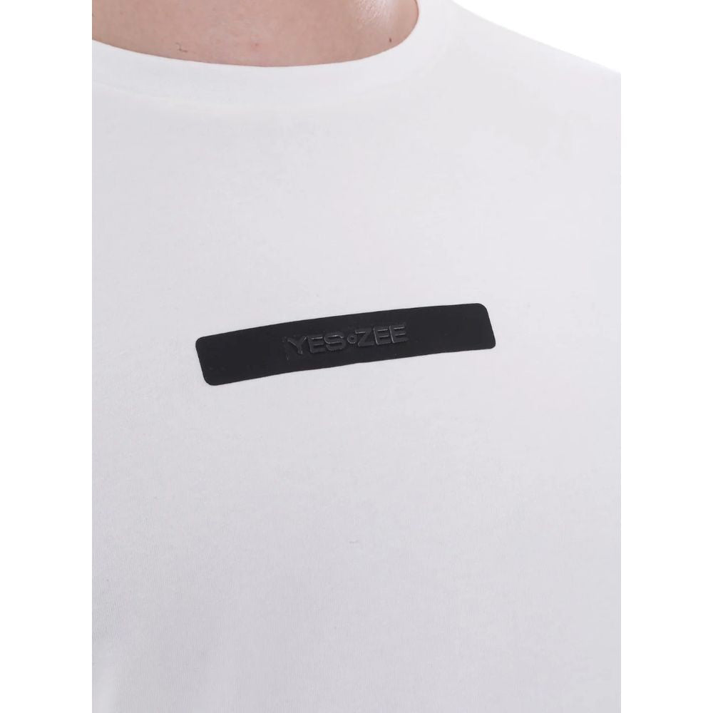 Yes Zee White Cotton T-Shirt – Effortless Luxury Essential