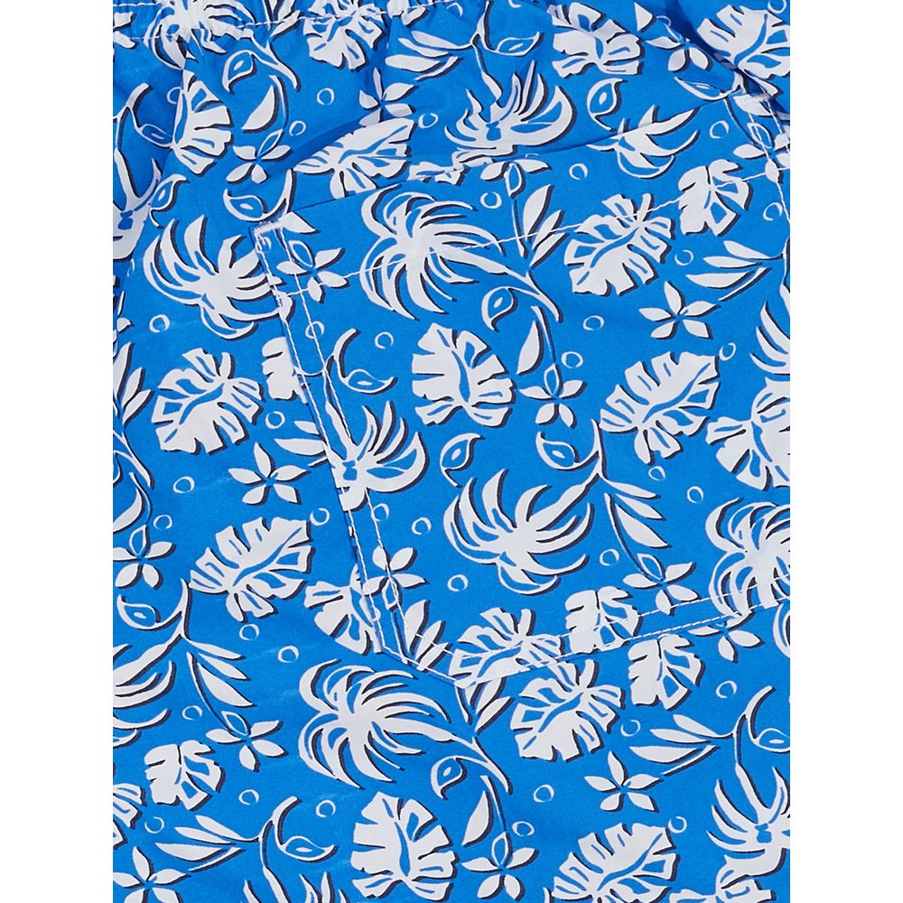 Malo Multicolor Swimwear Cotton Blend Leaf Print Design