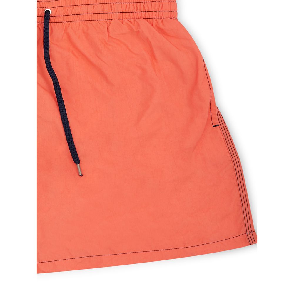 Malo Orange Cotton Swimwear for Sophisticated Summer Days