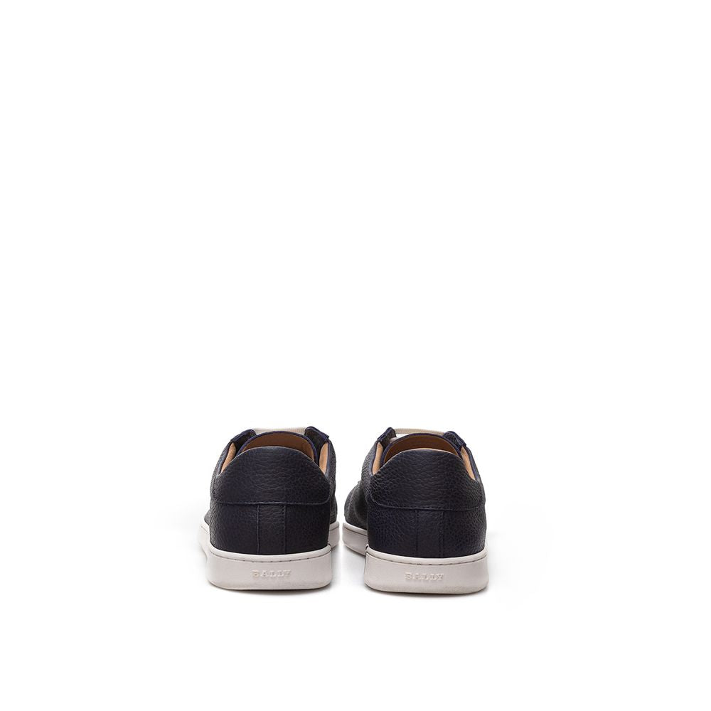 Bally Blue Leather Sneakers for Distinct Style
