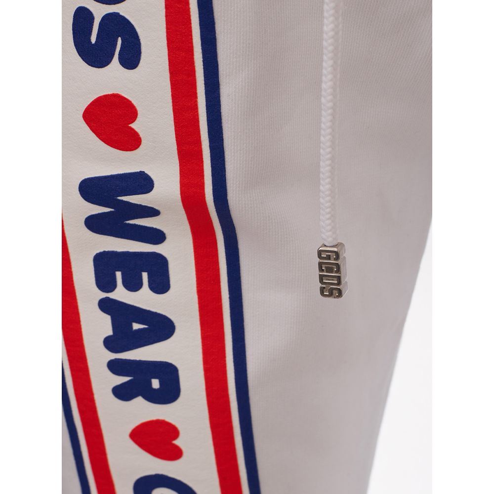 GCDS White Cotton Pants - Elevate Your Wardrobe Chic