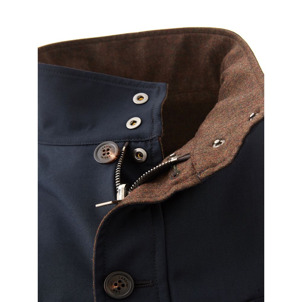 Lardini Blue Wool Jacket for Sophisticated Style