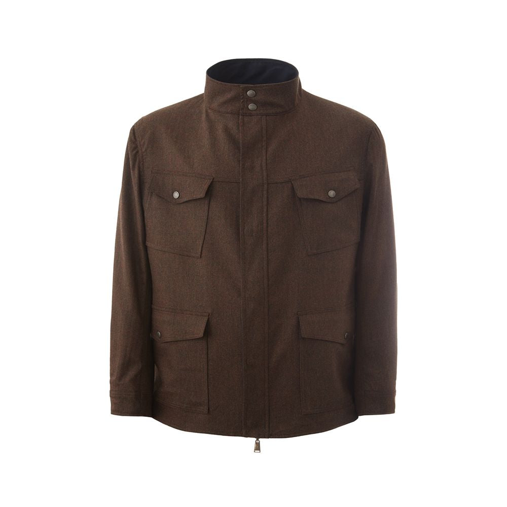 Lardini Blue Wool Jacket for Sophisticated Style