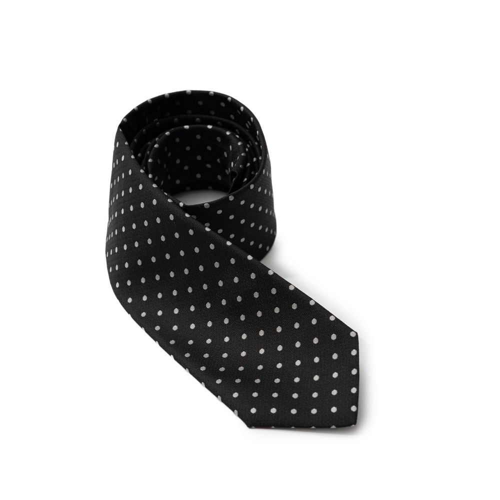 Dolce & Gabbana Black Silk Tie & Bowtie Collection
