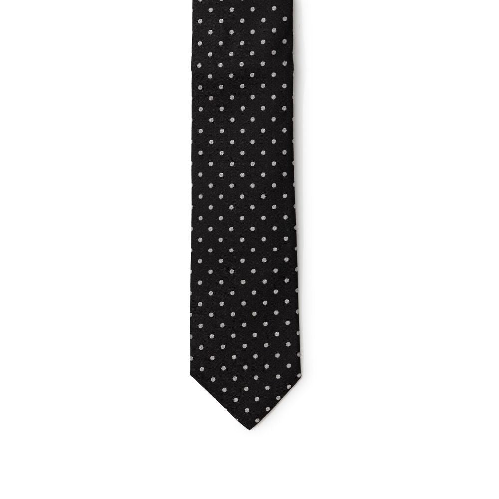Dolce & Gabbana Black Silk Tie & Bowtie Collection