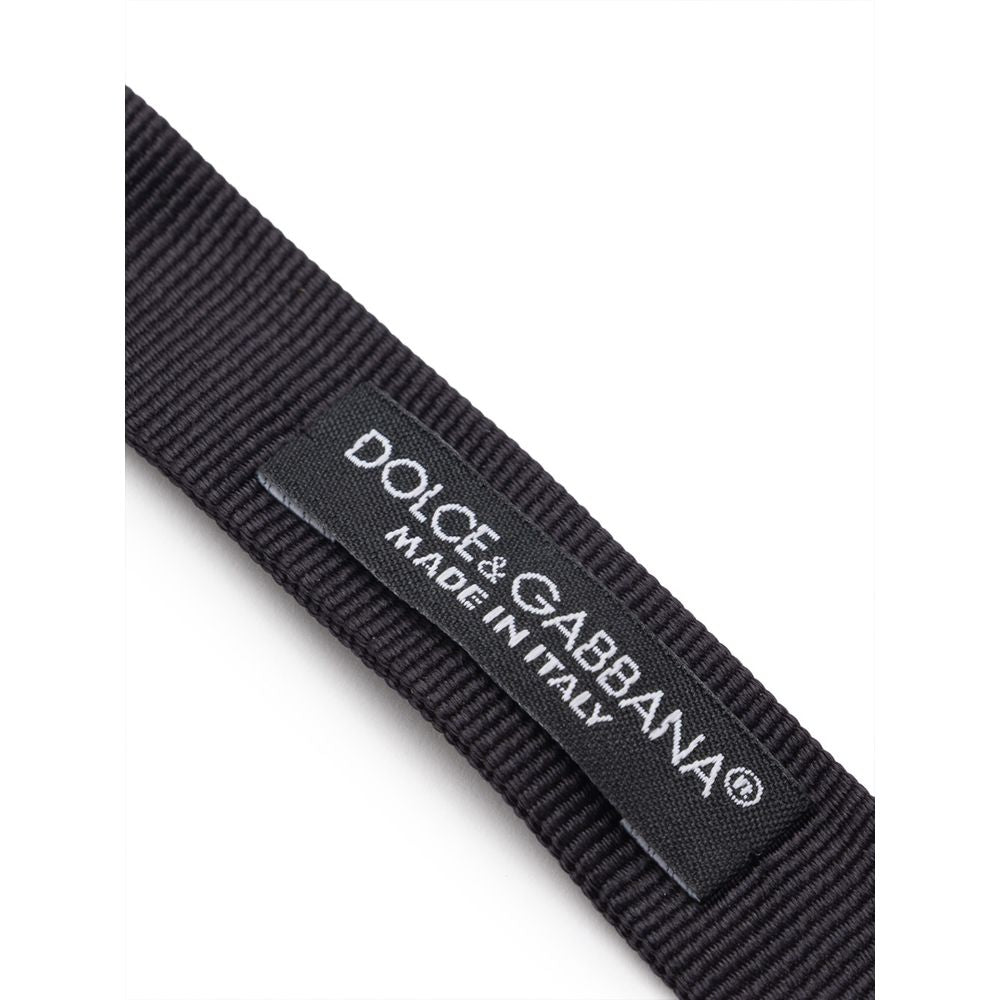 Dolce & Gabbana Black Silk Ties & Bowty for Elegant Style