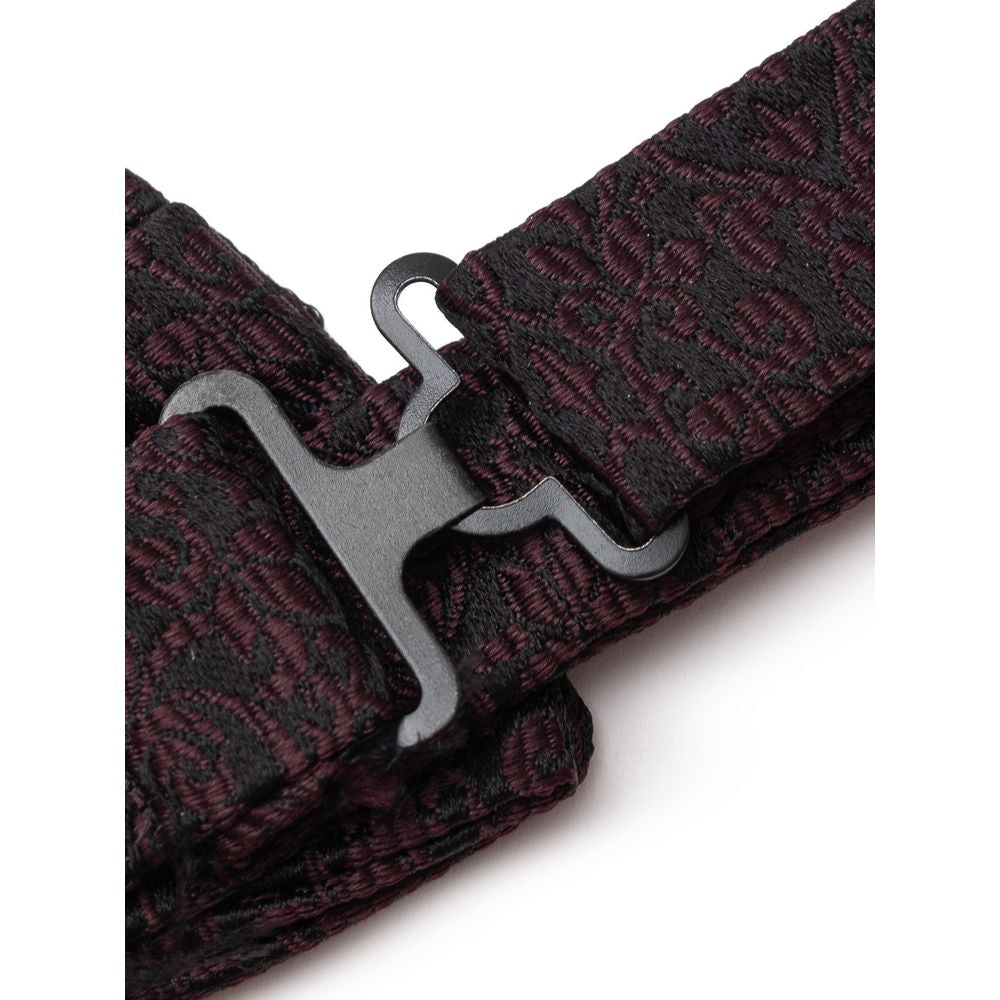 Dolce & Gabbana Black Silk Ties & Bowty for Elevated Style