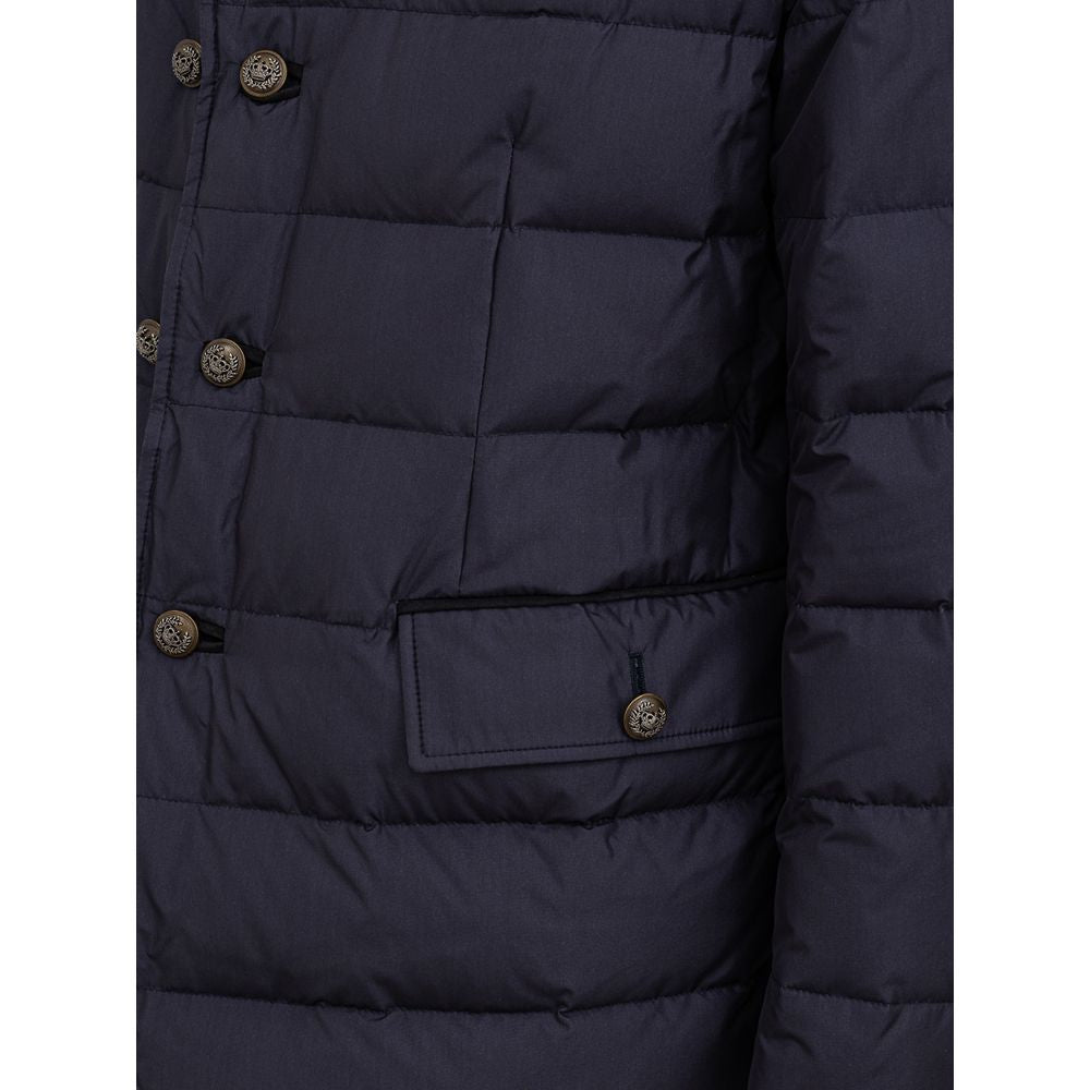 Dolce & Gabbana Blue Wool Jacket - Timeless Luxury Outerwear