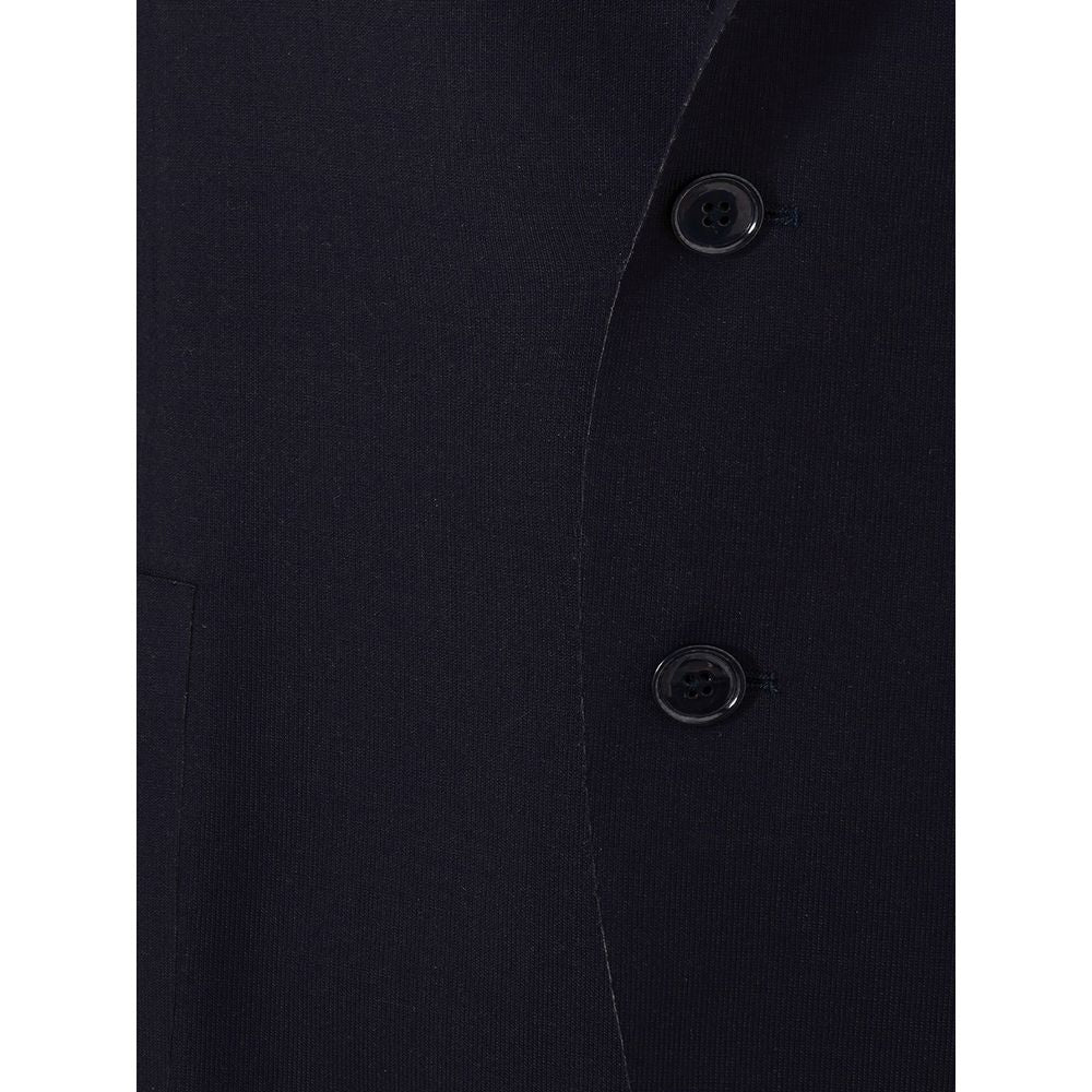 Lardini Blue Cotton Jacket for Timeless Sophistication