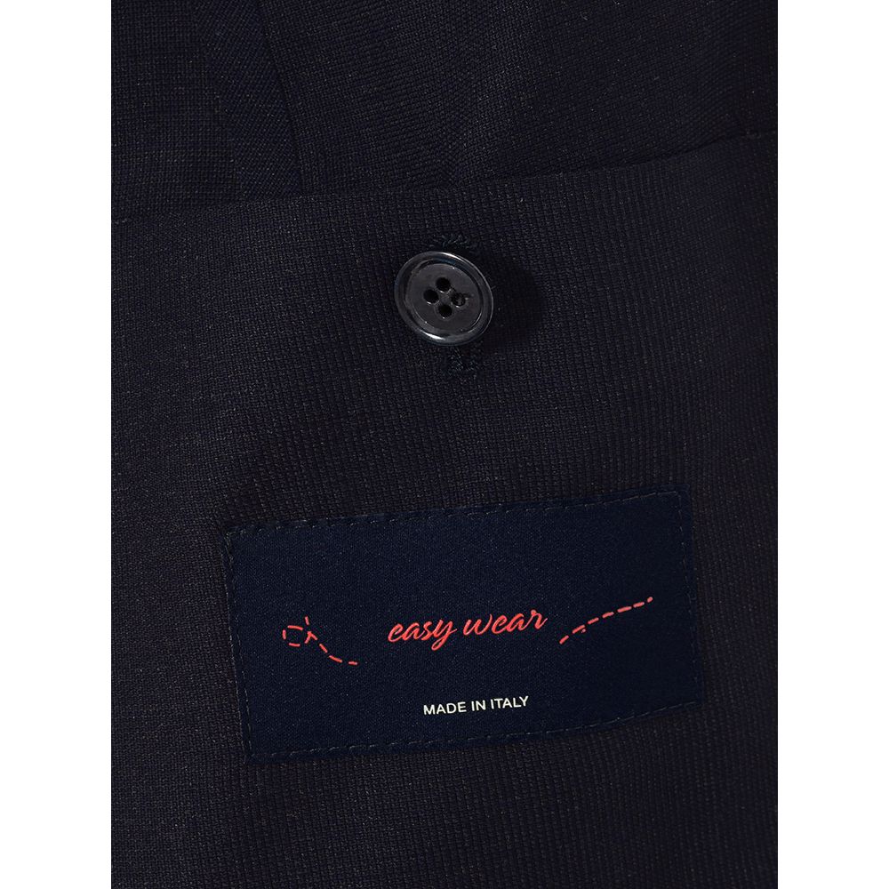 Lardini Blue Cotton Jacket for Timeless Sophistication