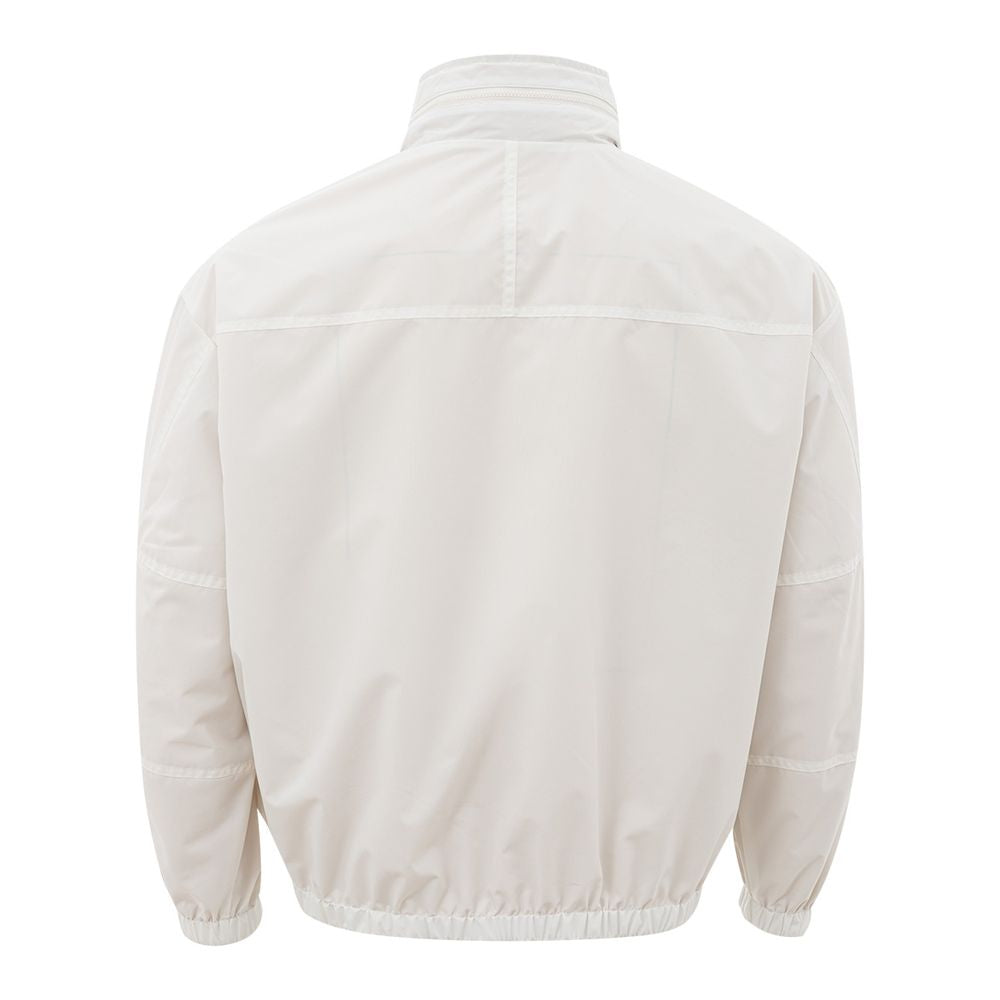 Armani Exchange Beige Cotton Jacket for the Modern Aesthetic