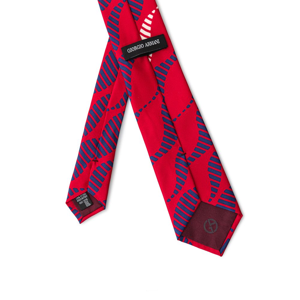 Giorgio Armani Red Silk Tie for Timeless Elegance