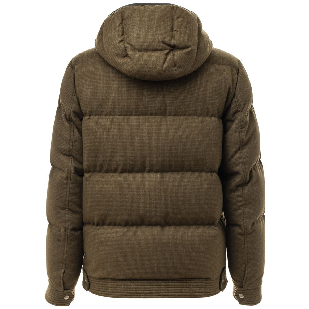 Herno Green Wool Jacket - Luxurious Craftsmanship Redefined