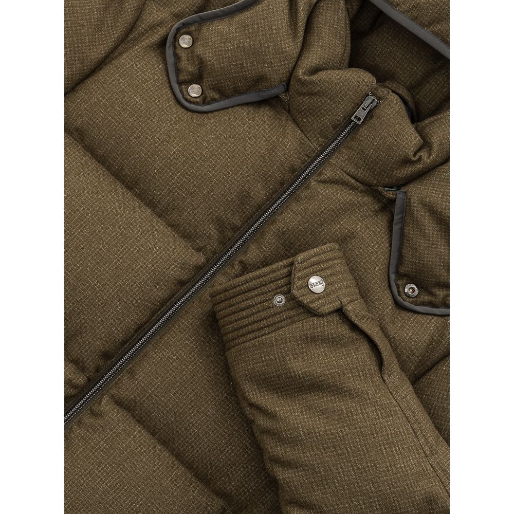 Herno Green Wool Jacket - Luxurious Craftsmanship Redefined
