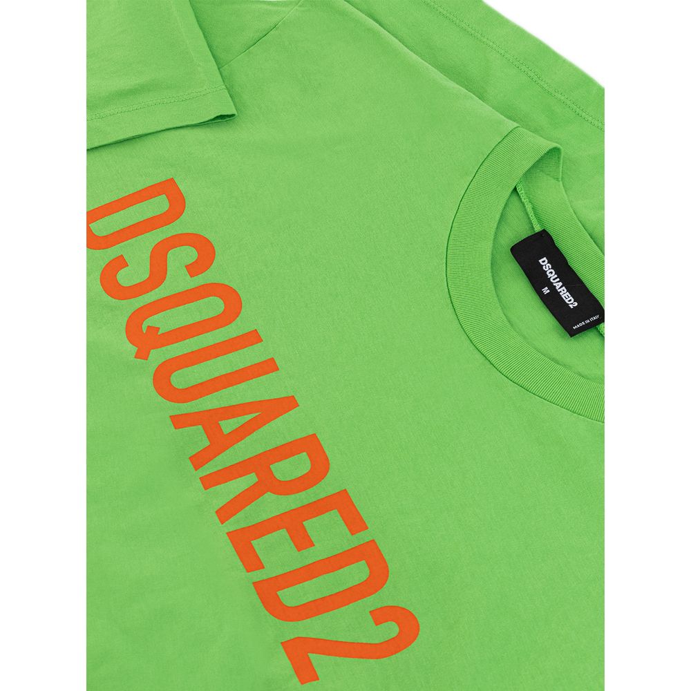 Dsquared² Electric Green Cotton Tee - Luxury Fashion Essential