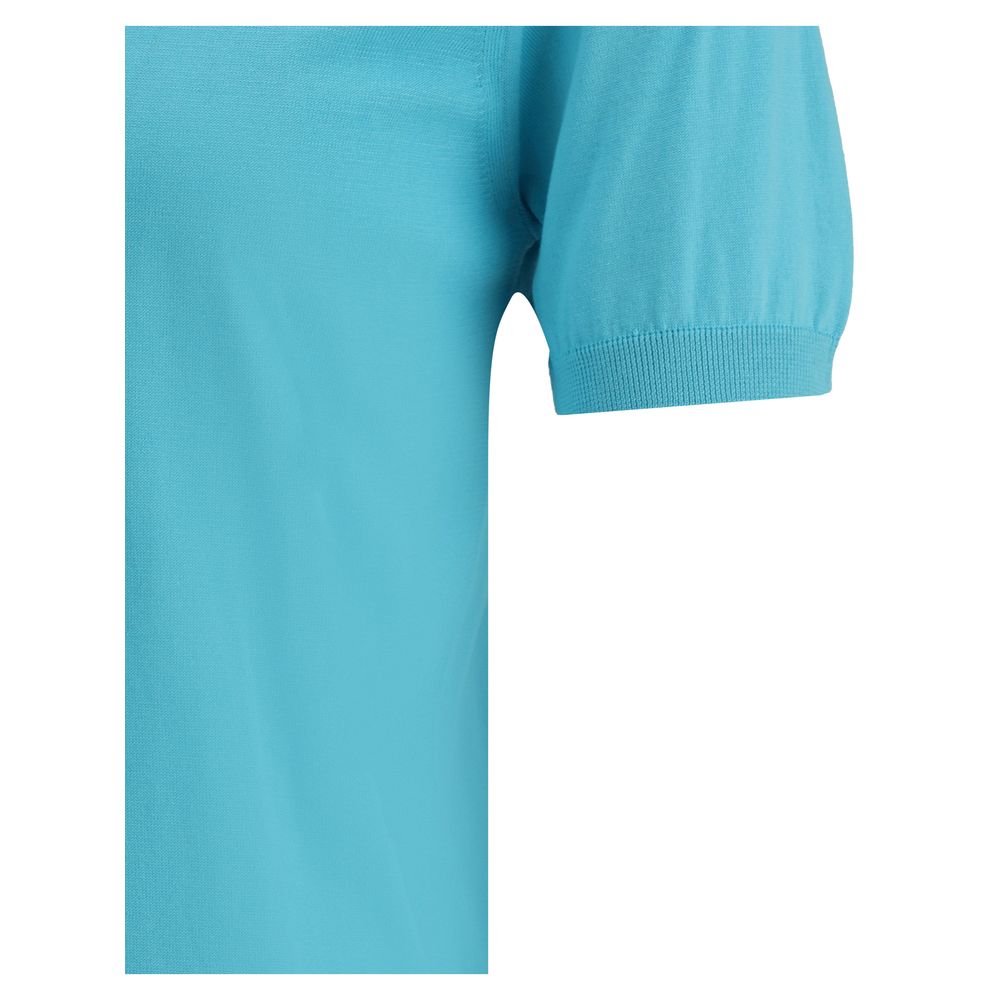 MooRER Grey Cotton Blend Knit T-shirt