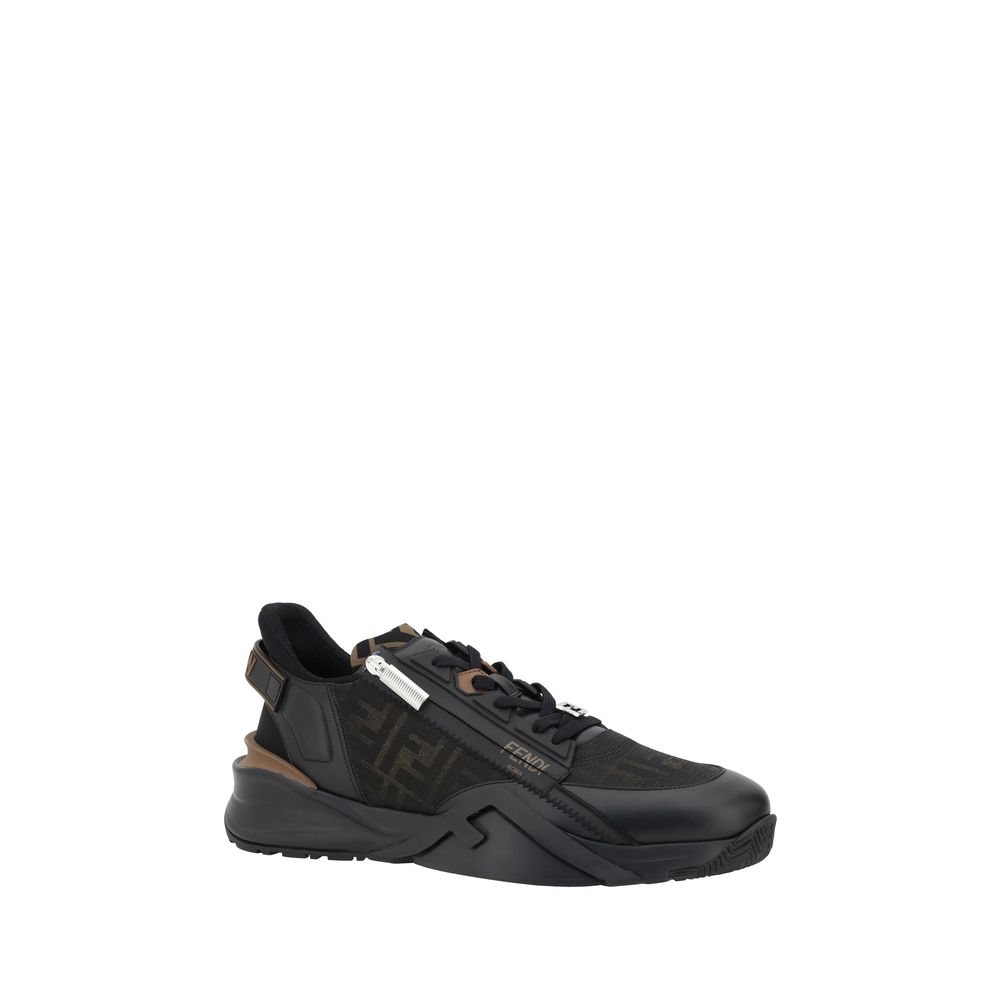 Fendi White Mesh Flow Running Sneakers - Elevate Your Everyday Aesthetic