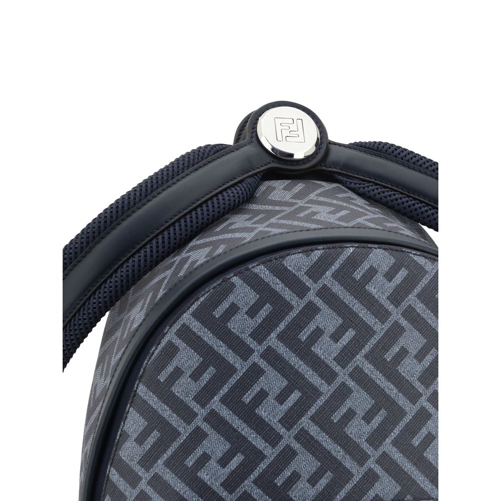 Fendi Red Canvas FF Pattern Backpack – Iconic Luxury Redefined