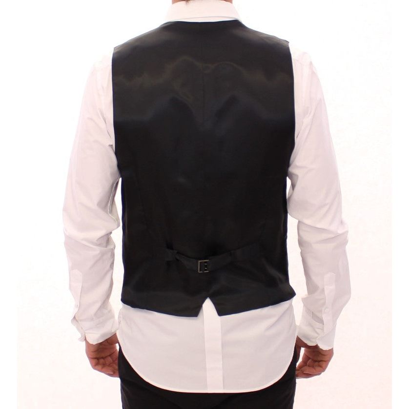 Dolce & Gabbana Gray Wool Dress Vest - Luxe Style