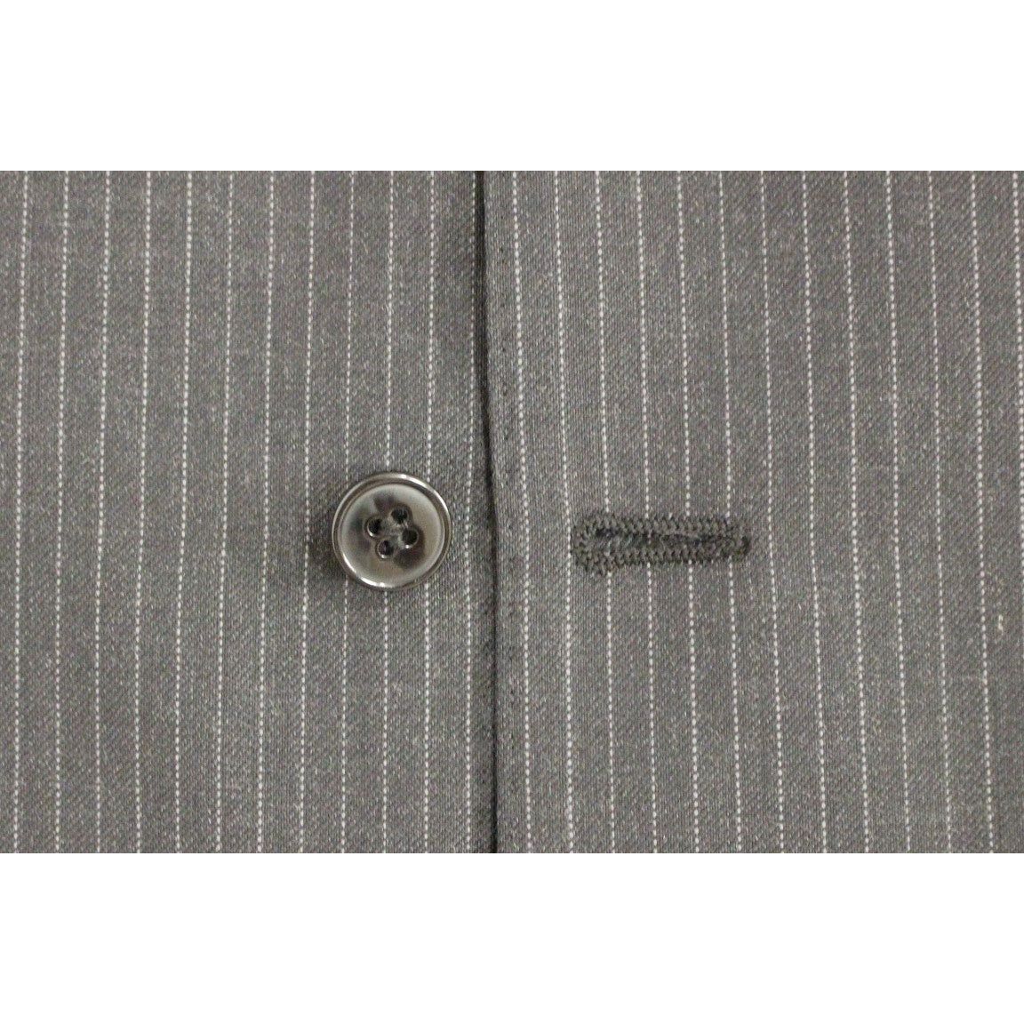 Dolce & Gabbana Gray Wool Dress Vest - Luxe Style