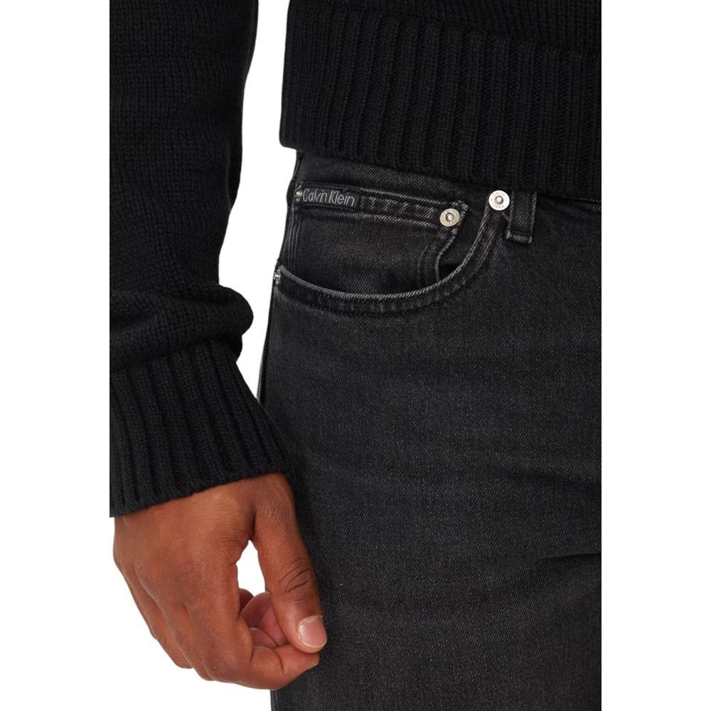 Calvin Klein Black Cotton Jeans & Pant for Sophisticated Style