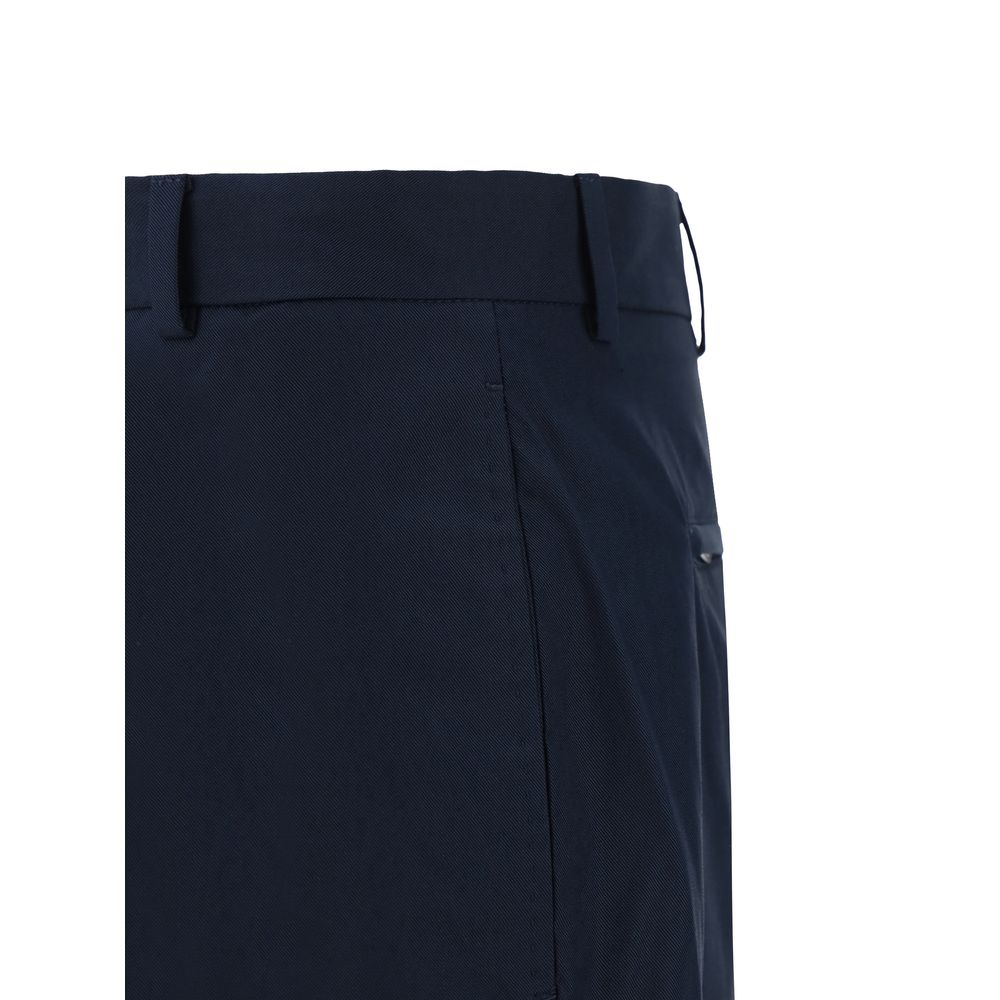 PT Torino Grey Premium Cotton Pants - Timeless Elegance
