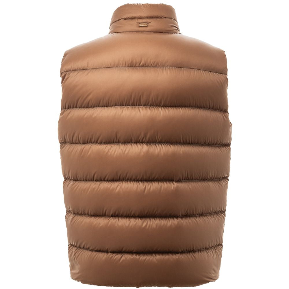 Herno Brown Down Vest - Timeless Luxury and Effortless Style
