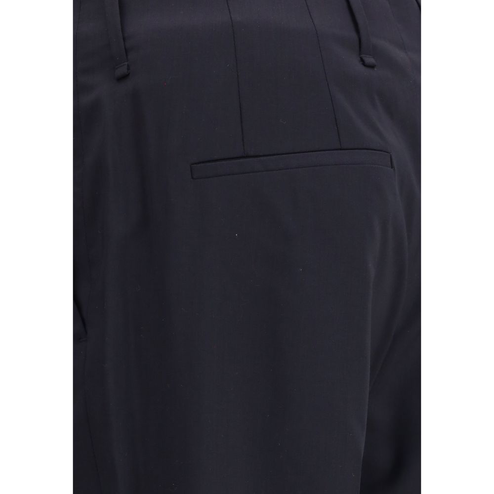 Fendi Grey Virgin Wool Pants for Elevated Sophistication