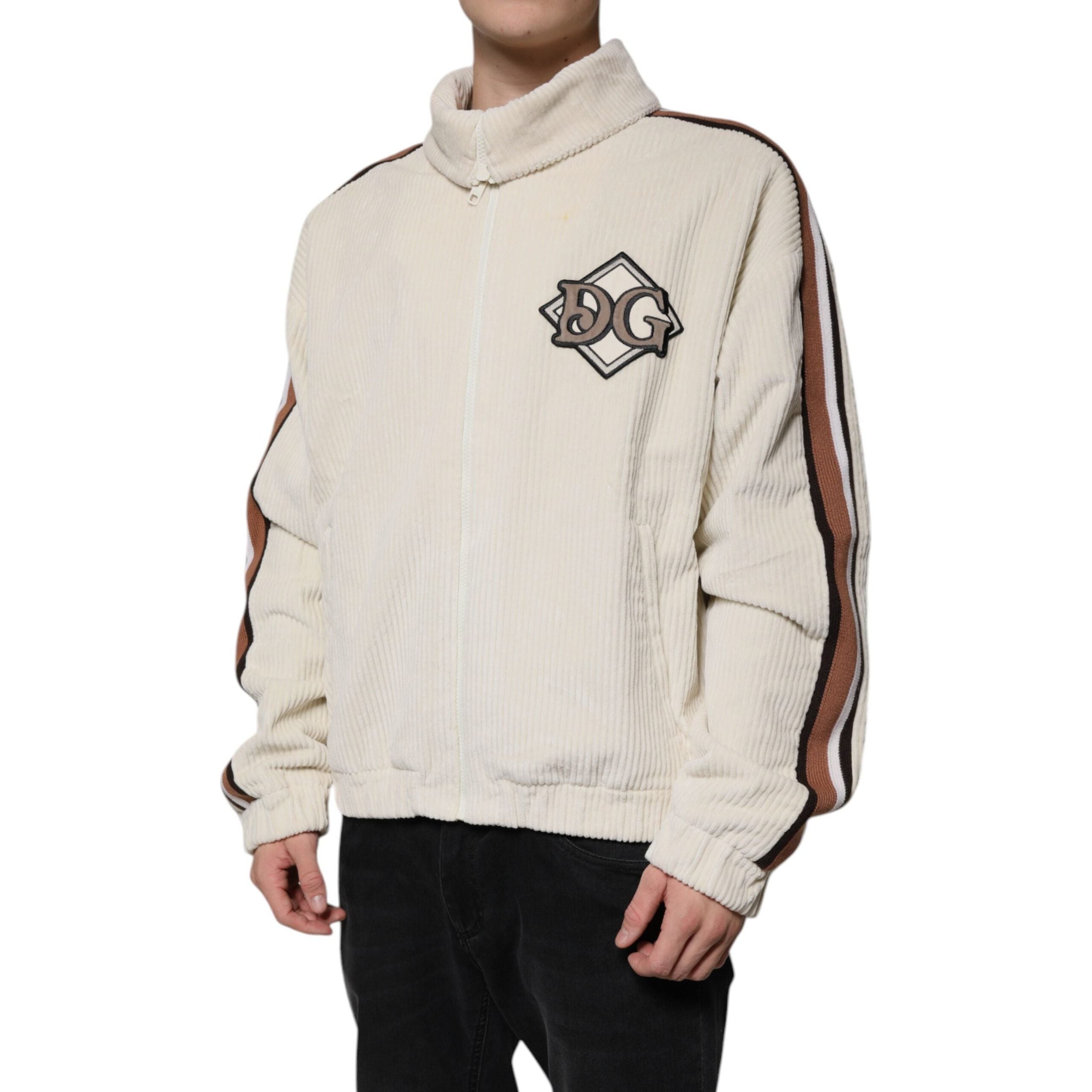 Dolce & Gabbana Beige Cotton Corduroy Jacket