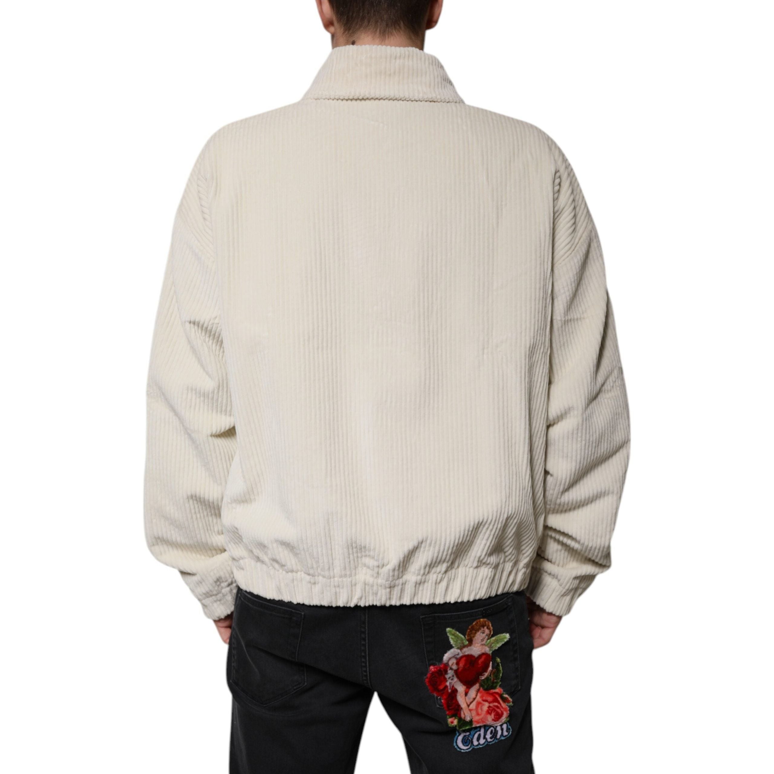 Dolce & Gabbana Beige Cotton Corduroy Jacket