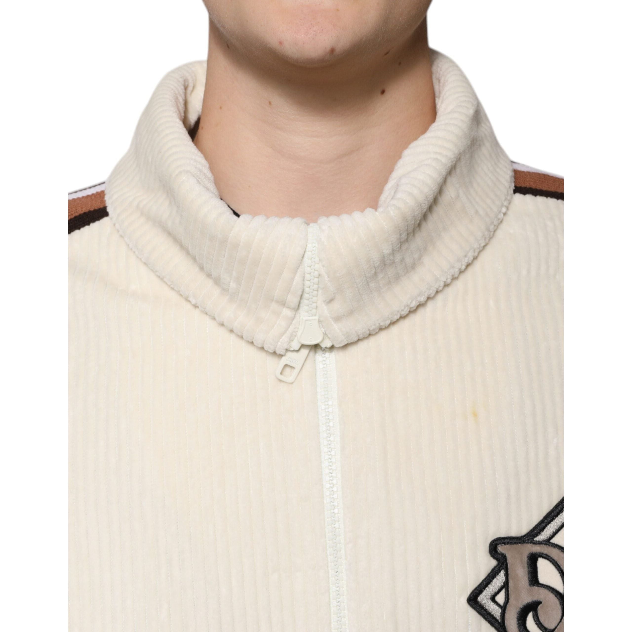 Dolce & Gabbana Beige Cotton Corduroy Jacket