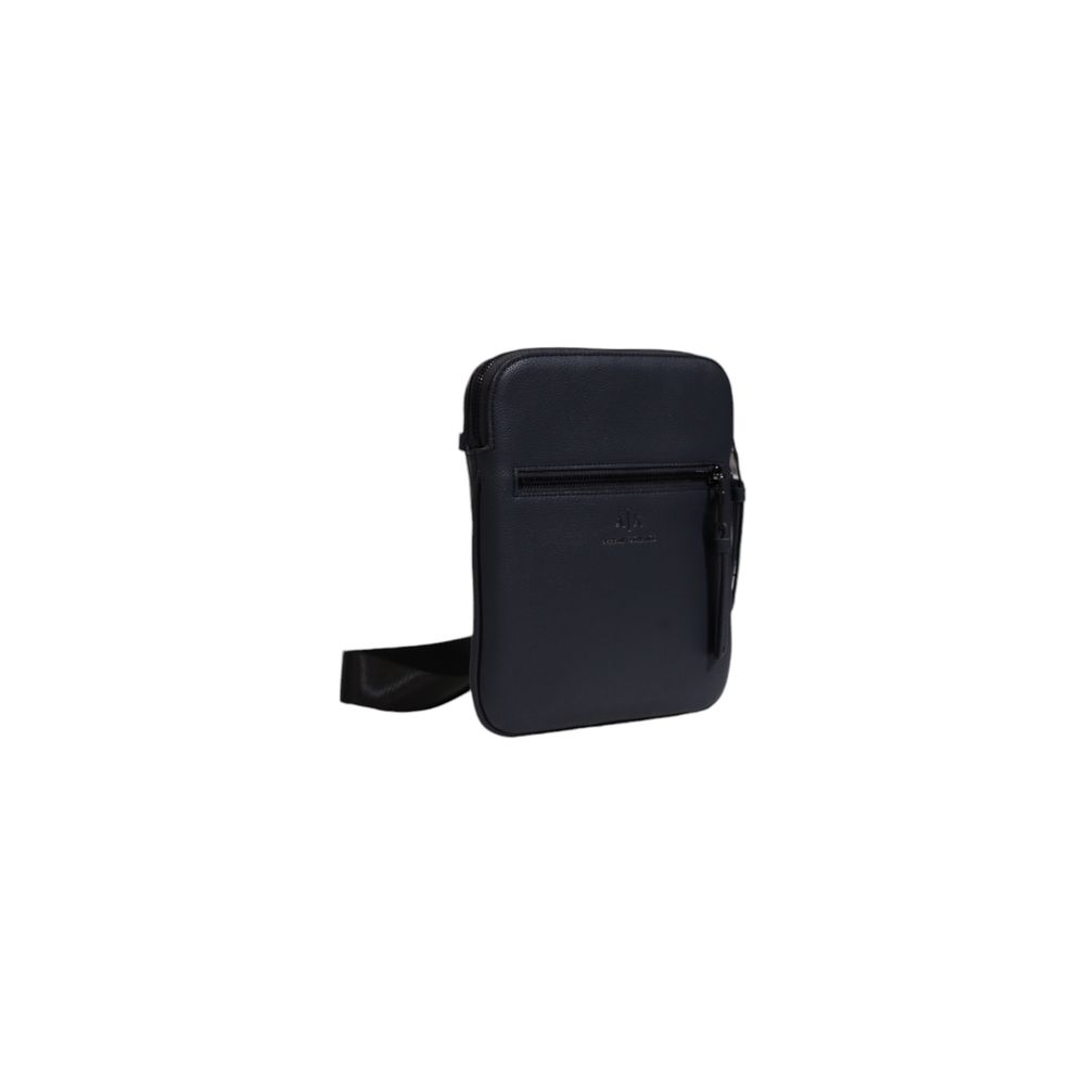 Armani Exchange Blue Leather Messenger Bag for Effortless Elegance