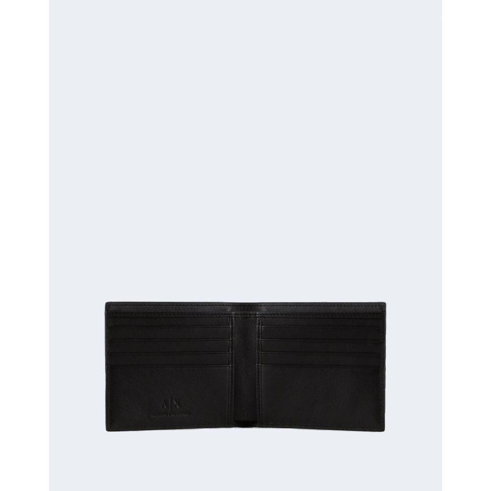 Armani Exchange Black Leather Wallet - Timeless Elegance