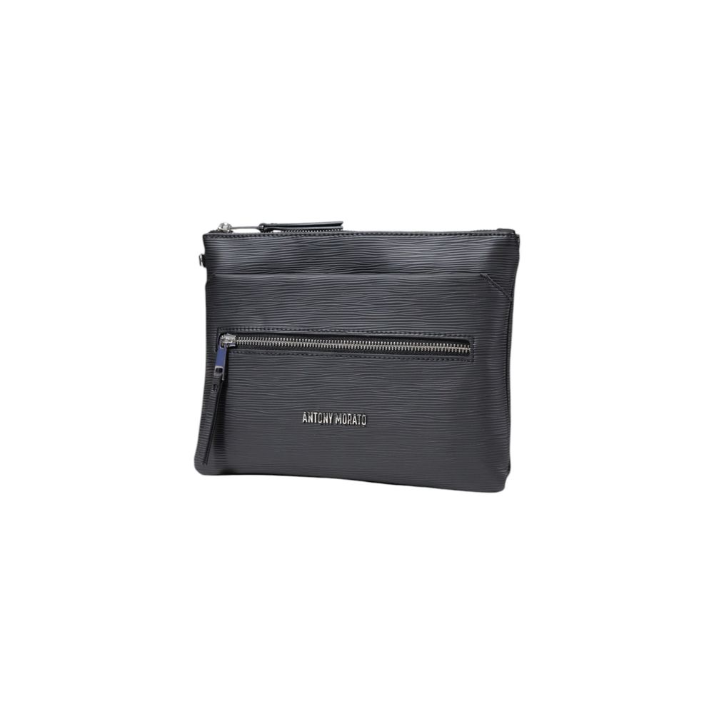 Antony Morato Black Polyethylene Messenger Bag - Luxe Elegance