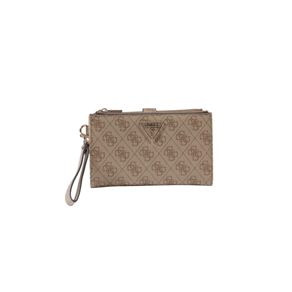 Guess Brown Polyurethane Wallet for Elegant Sophistication