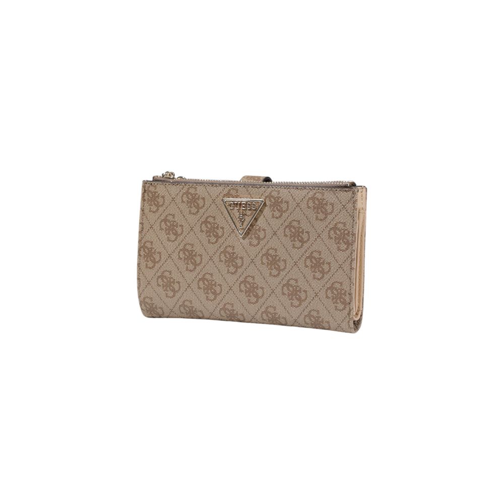 Guess Brown Polyurethane Wallet for Elegant Sophistication