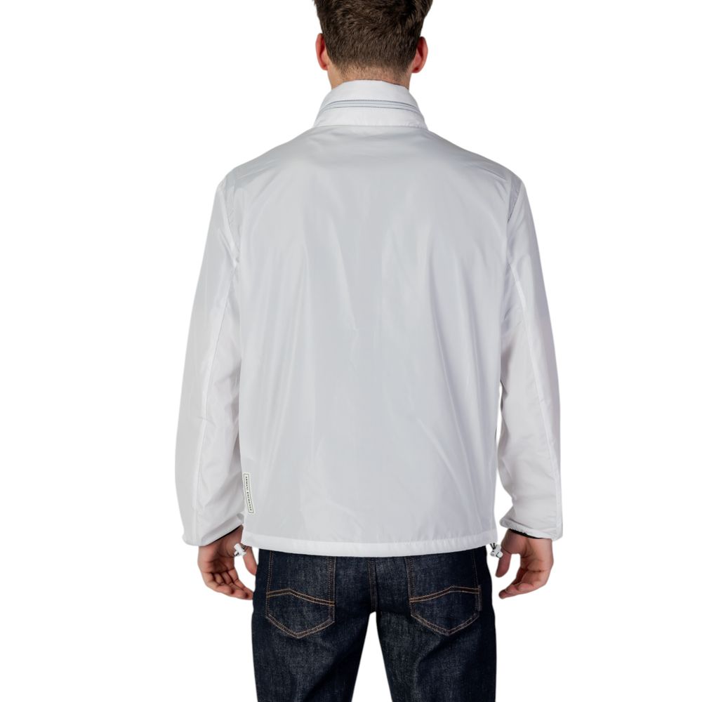 Armani Exchange White Cotton Jacket - Timeless Luxury Redefined