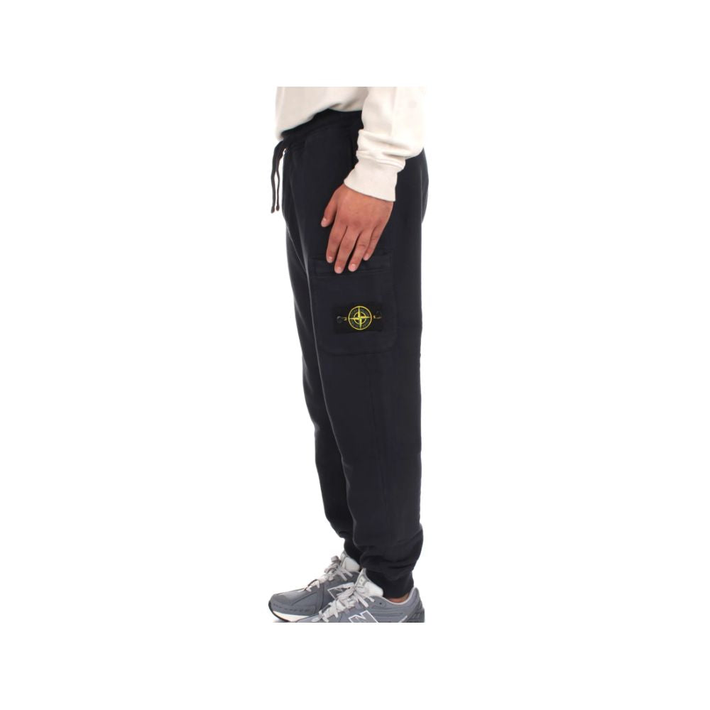 Stone Island Blue Cotton Track Pant for Elevated Style