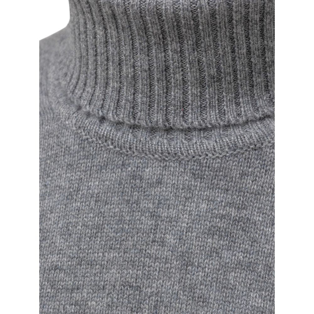 Cruciani Gray Cashmere Sweater for Elegant Layering
